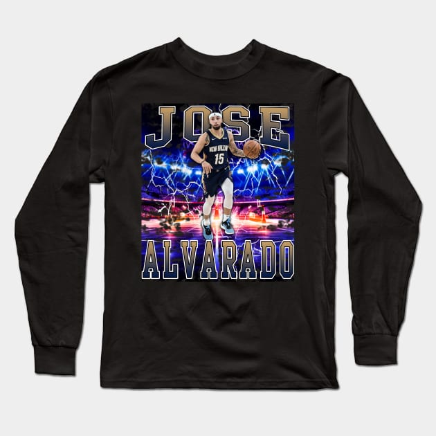 Jose Alvarado Long Sleeve T-Shirt by Gojes Art